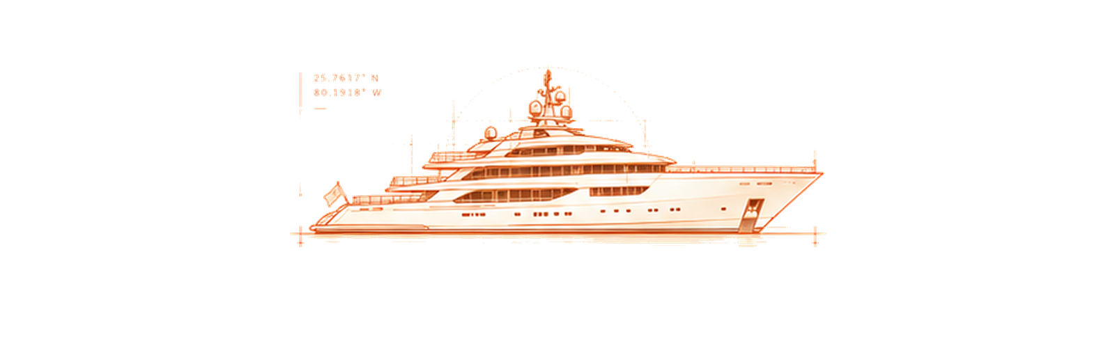 Copper technical drawing of M/Y Aspen Alternative